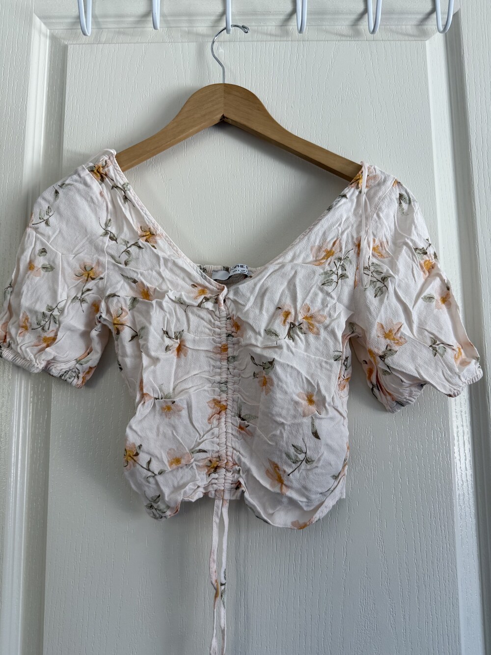 Floral Smocked Crop Top